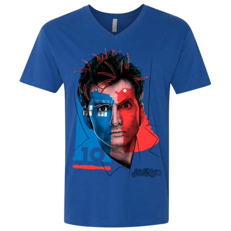 T-Shirts Royal / X-Small Doctor Warwhol 10 Men's Premium V-Neck