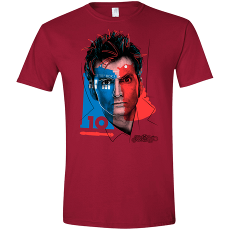 T-Shirts Cardinal Red / S Doctor Warwhol 10 Men's Semi-Fitted Softstyle