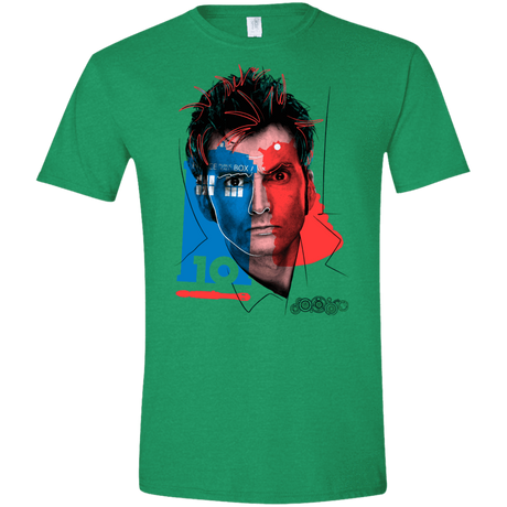 T-Shirts Heather Irish Green / S Doctor Warwhol 10 Men's Semi-Fitted Softstyle