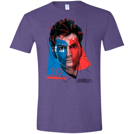 T-Shirts Heather Purple / S Doctor Warwhol 10 Men's Semi-Fitted Softstyle