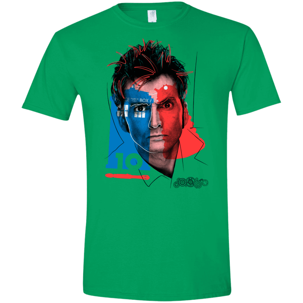 T-Shirts Irish Green / S Doctor Warwhol 10 Men's Semi-Fitted Softstyle