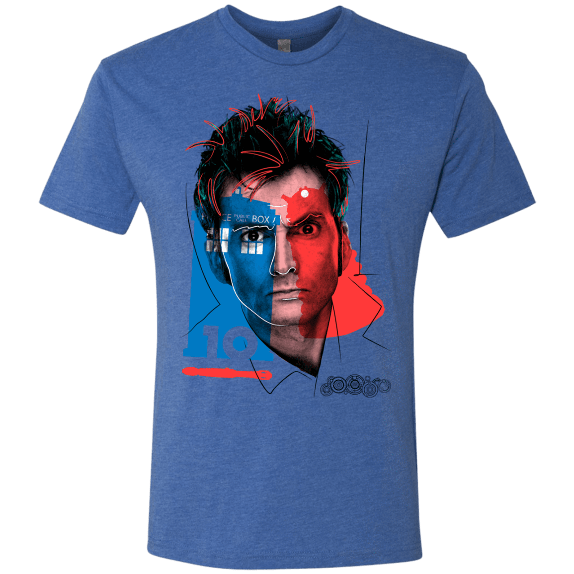 T-Shirts Vintage Royal / S Doctor Warwhol 10 Men's Triblend T-Shirt