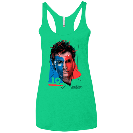 T-Shirts Envy / X-Small Doctor Warwhol 10 Women's Triblend Racerback Tank