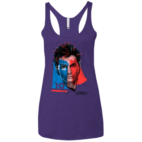 T-Shirts Purple Rush / X-Small Doctor Warwhol 10 Women's Triblend Racerback Tank