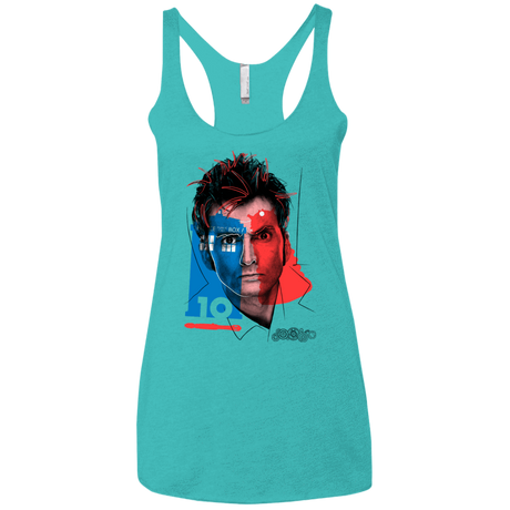 T-Shirts Tahiti Blue / X-Small Doctor Warwhol 10 Women's Triblend Racerback Tank