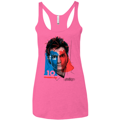 T-Shirts Vintage Pink / X-Small Doctor Warwhol 10 Women's Triblend Racerback Tank