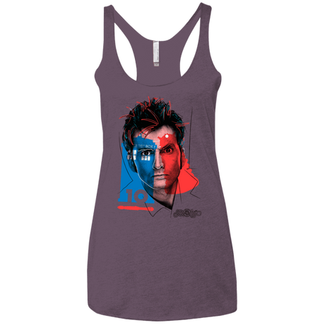 T-Shirts Vintage Purple / X-Small Doctor Warwhol 10 Women's Triblend Racerback Tank