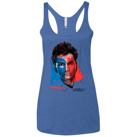 T-Shirts Vintage Royal / X-Small Doctor Warwhol 10 Women's Triblend Racerback Tank