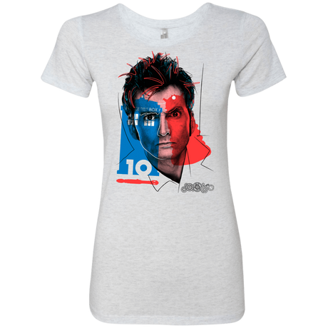 T-Shirts Heather White / S Doctor Warwhol 10 Women's Triblend T-Shirt