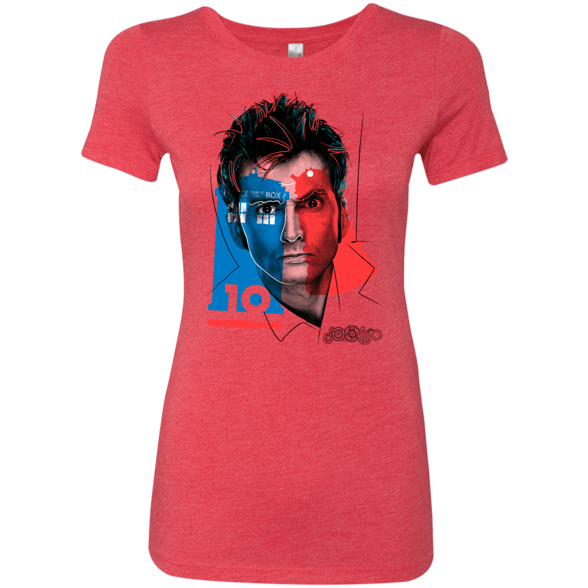 T-Shirts Vintage Red / S Doctor Warwhol 10 Women's Triblend T-Shirt
