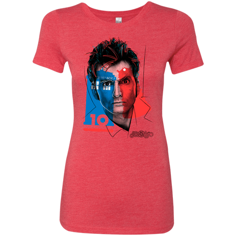 T-Shirts Vintage Red / S Doctor Warwhol 10 Women's Triblend T-Shirt