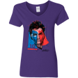 T-Shirts Purple / S Doctor Warwhol 10 Women's V-Neck T-Shirt