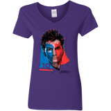 T-Shirts Purple / S Doctor Warwhol 10 Women's V-Neck T-Shirt