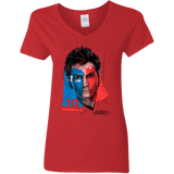 T-Shirts Red / S Doctor Warwhol 10 Women's V-Neck T-Shirt