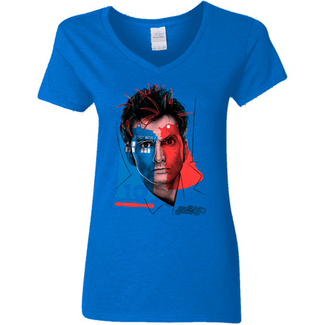 T-Shirts Royal / S Doctor Warwhol 10 Women's V-Neck T-Shirt