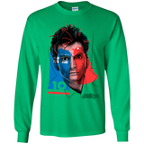 T-Shirts Irish Green / YS Doctor Warwhol 10 Youth Long Sleeve T-Shirt