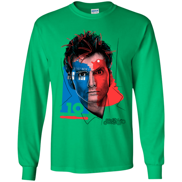 T-Shirts Irish Green / YS Doctor Warwhol 10 Youth Long Sleeve T-Shirt