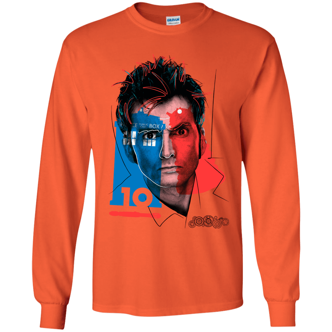 T-Shirts Orange / YS Doctor Warwhol 10 Youth Long Sleeve T-Shirt