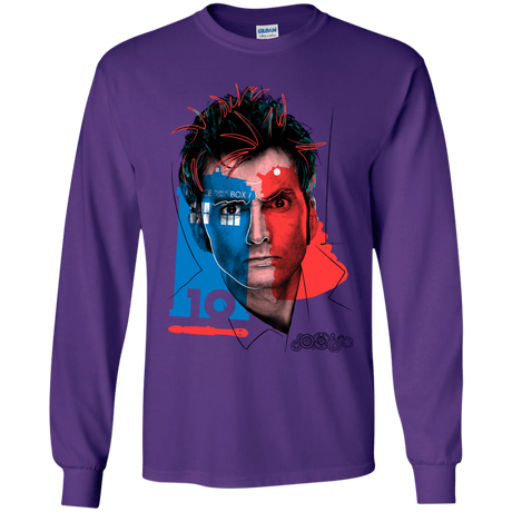 T-Shirts Purple / YS Doctor Warwhol 10 Youth Long Sleeve T-Shirt