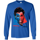 T-Shirts Royal / YS Doctor Warwhol 10 Youth Long Sleeve T-Shirt