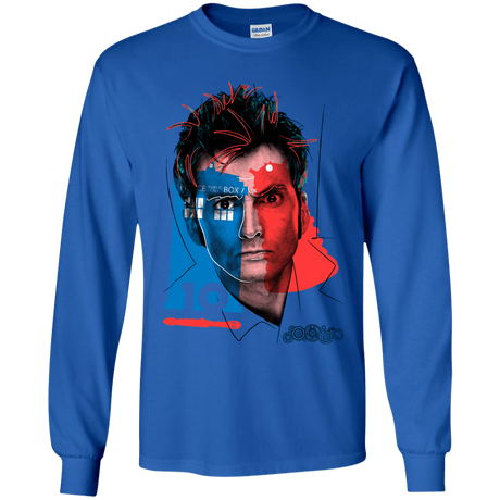 T-Shirts Royal / YS Doctor Warwhol 10 Youth Long Sleeve T-Shirt