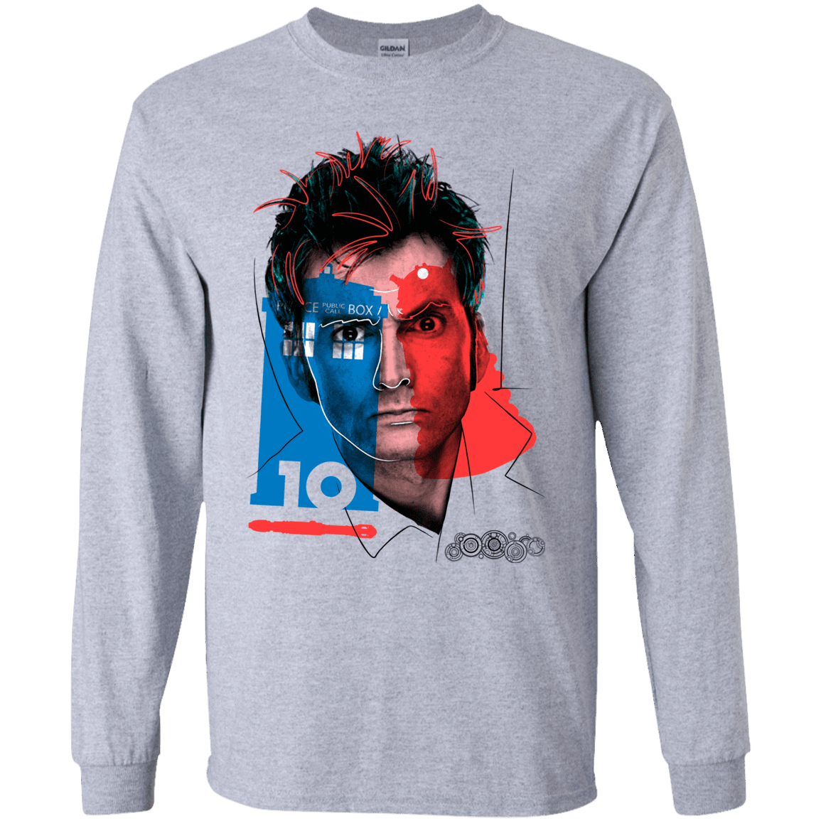 T-Shirts Sport Grey / YS Doctor Warwhol 10 Youth Long Sleeve T-Shirt