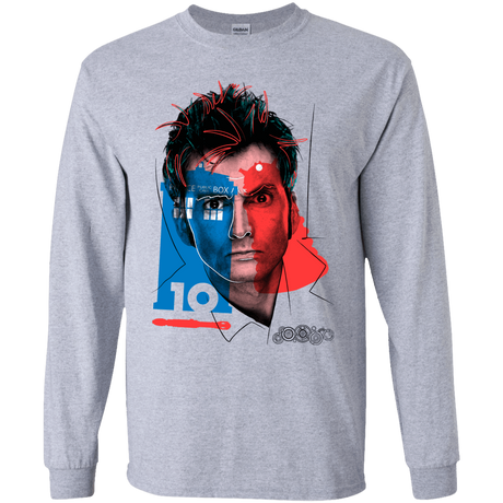 T-Shirts Sport Grey / YS Doctor Warwhol 10 Youth Long Sleeve T-Shirt