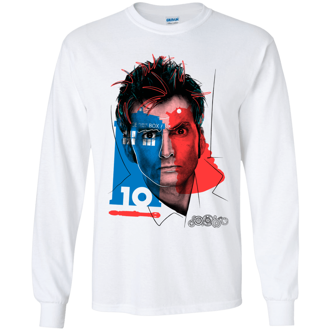 T-Shirts White / YS Doctor Warwhol 10 Youth Long Sleeve T-Shirt