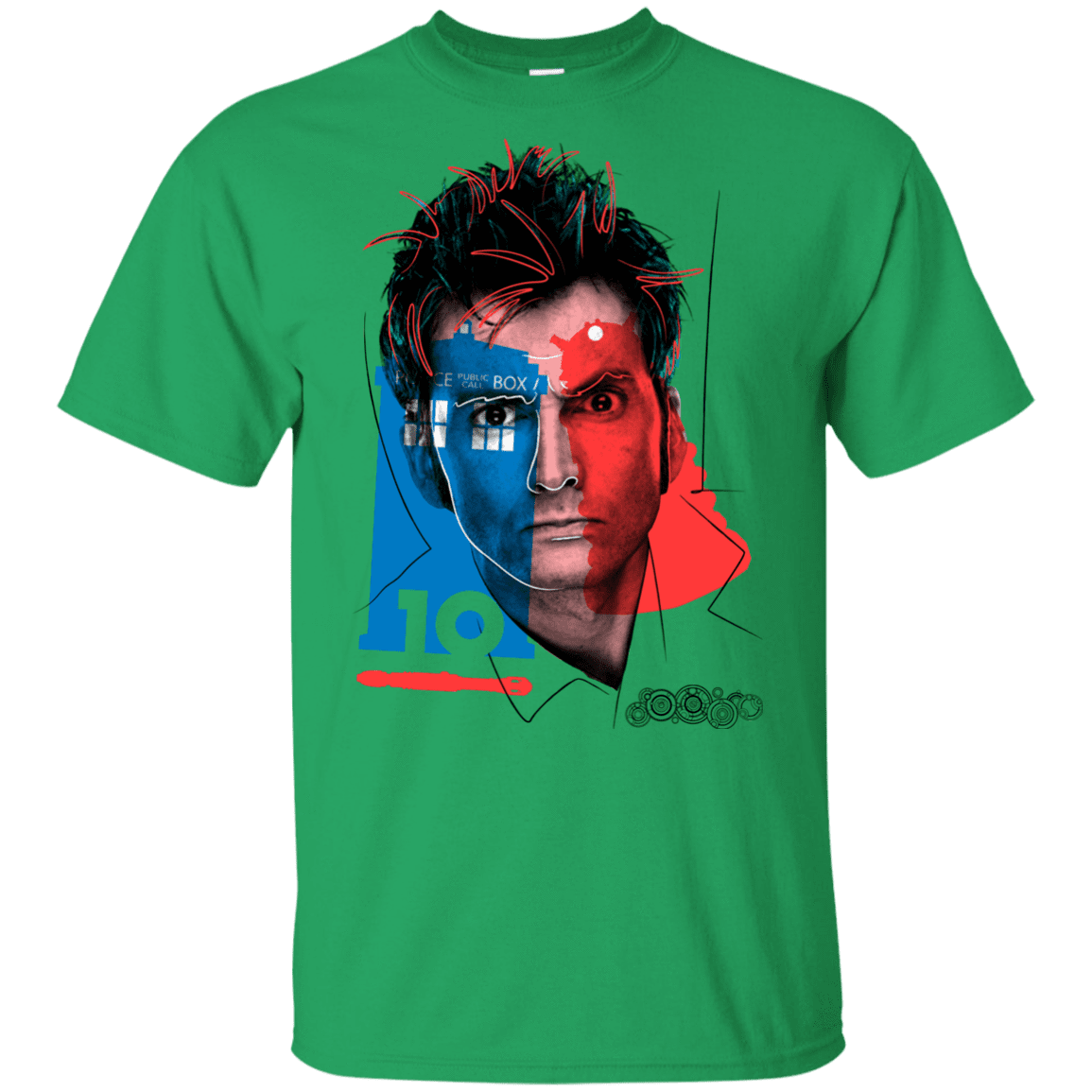 T-Shirts Irish Green / YXS Doctor Warwhol 10 Youth T-Shirt