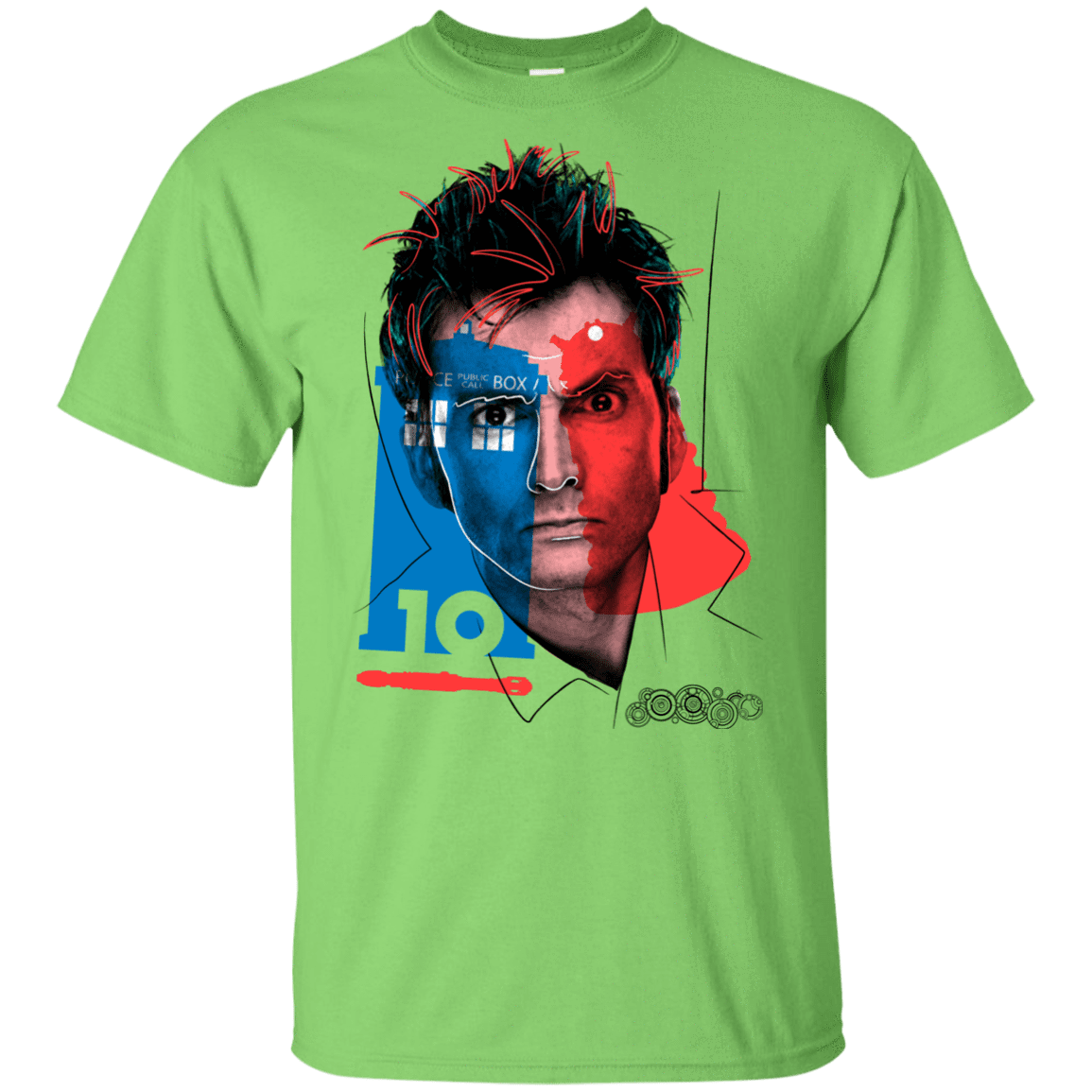 T-Shirts Lime / YXS Doctor Warwhol 10 Youth T-Shirt