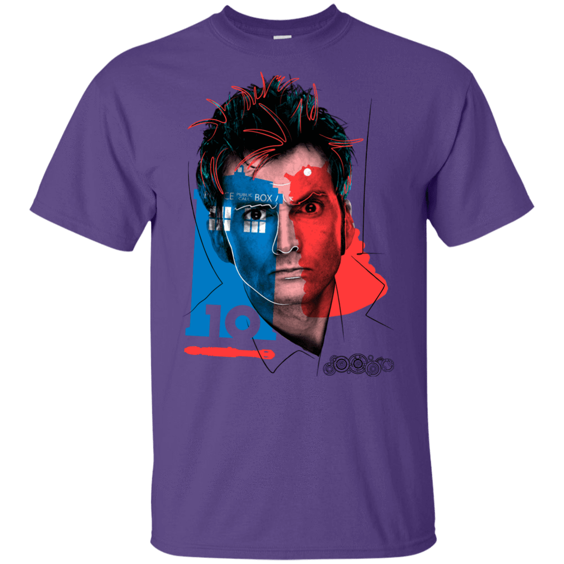 T-Shirts Purple / YXS Doctor Warwhol 10 Youth T-Shirt