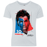 T-Shirts Heather White / YXS Doctor Warwhol 10 Youth Triblend T-Shirt