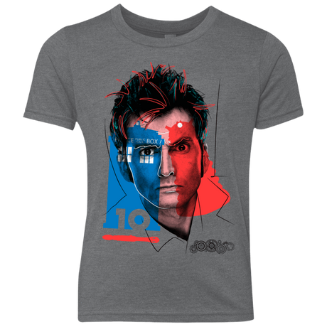 T-Shirts Premium Heather / YXS Doctor Warwhol 10 Youth Triblend T-Shirt