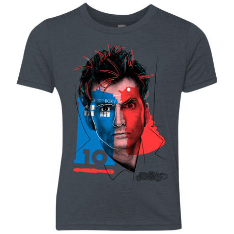 T-Shirts Vintage Navy / YXS Doctor Warwhol 10 Youth Triblend T-Shirt