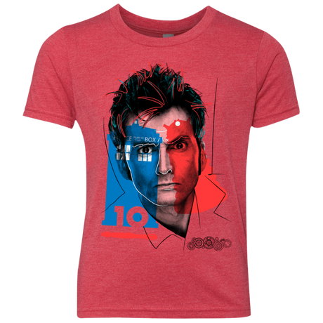 T-Shirts Vintage Red / YXS Doctor Warwhol 10 Youth Triblend T-Shirt