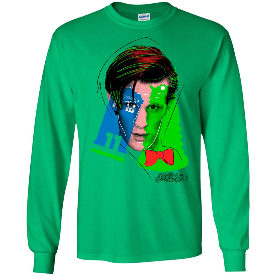 T-Shirts Irish Green / S Doctor Warwhol 11 Men's Long Sleeve T-Shirt