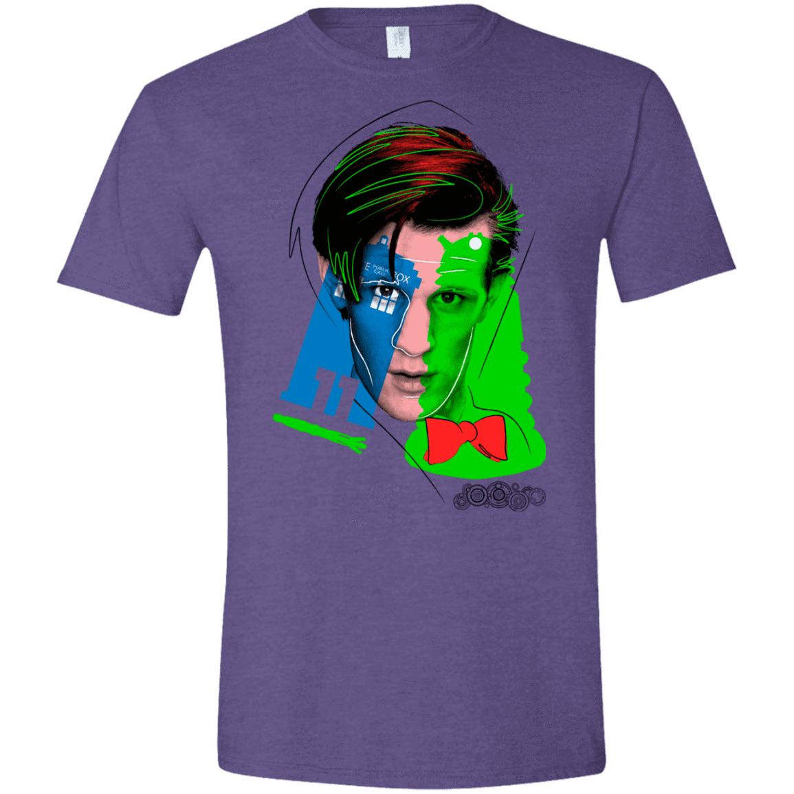 T-Shirts Heather Purple / S Doctor Warwhol 11 Men's Semi-Fitted Softstyle