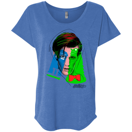 T-Shirts Vintage Royal / X-Small Doctor Warwhol 11 Triblend Dolman Sleeve