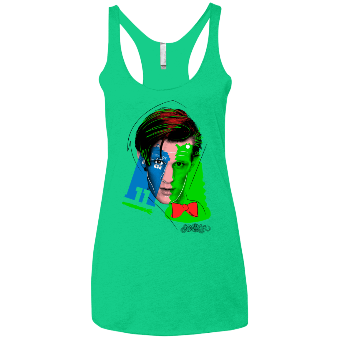 T-Shirts Envy / X-Small Doctor Warwhol 11 Women's Triblend Racerback Tank