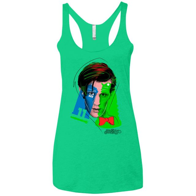 T-Shirts Envy / X-Small Doctor Warwhol 11 Women's Triblend Racerback Tank