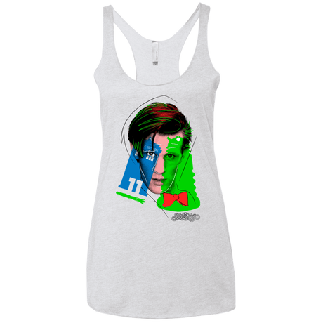 T-Shirts Heather White / X-Small Doctor Warwhol 11 Women's Triblend Racerback Tank