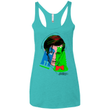T-Shirts Tahiti Blue / X-Small Doctor Warwhol 11 Women's Triblend Racerback Tank