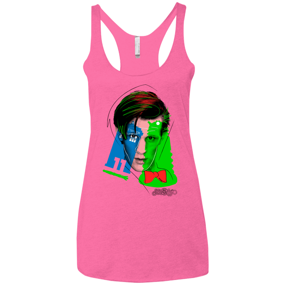 T-Shirts Vintage Pink / X-Small Doctor Warwhol 11 Women's Triblend Racerback Tank
