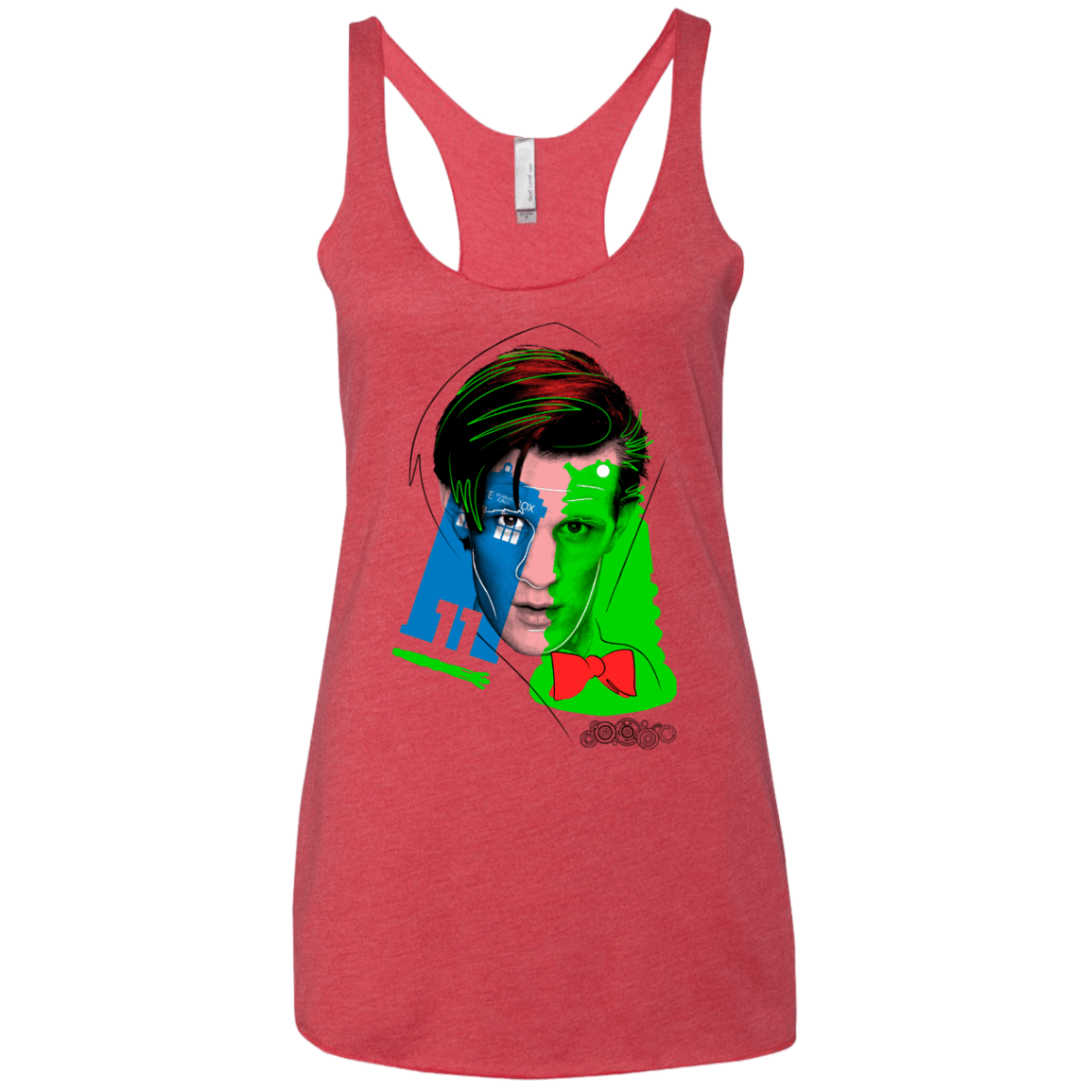 T-Shirts Vintage Red / X-Small Doctor Warwhol 11 Women's Triblend Racerback Tank