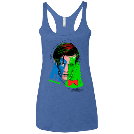 T-Shirts Vintage Royal / X-Small Doctor Warwhol 11 Women's Triblend Racerback Tank