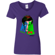 T-Shirts Purple / S Doctor Warwhol 11 Women's V-Neck T-Shirt