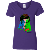 T-Shirts Purple / S Doctor Warwhol 11 Women's V-Neck T-Shirt