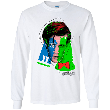 T-Shirts White / YS Doctor Warwhol 11 Youth Long Sleeve T-Shirt