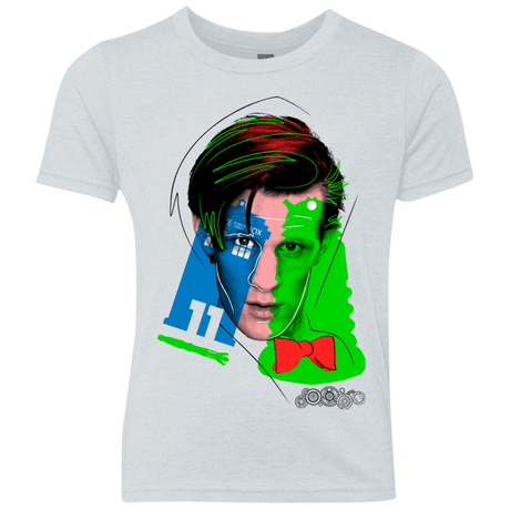 T-Shirts Heather White / YXS Doctor Warwhol 11 Youth Triblend T-Shirt