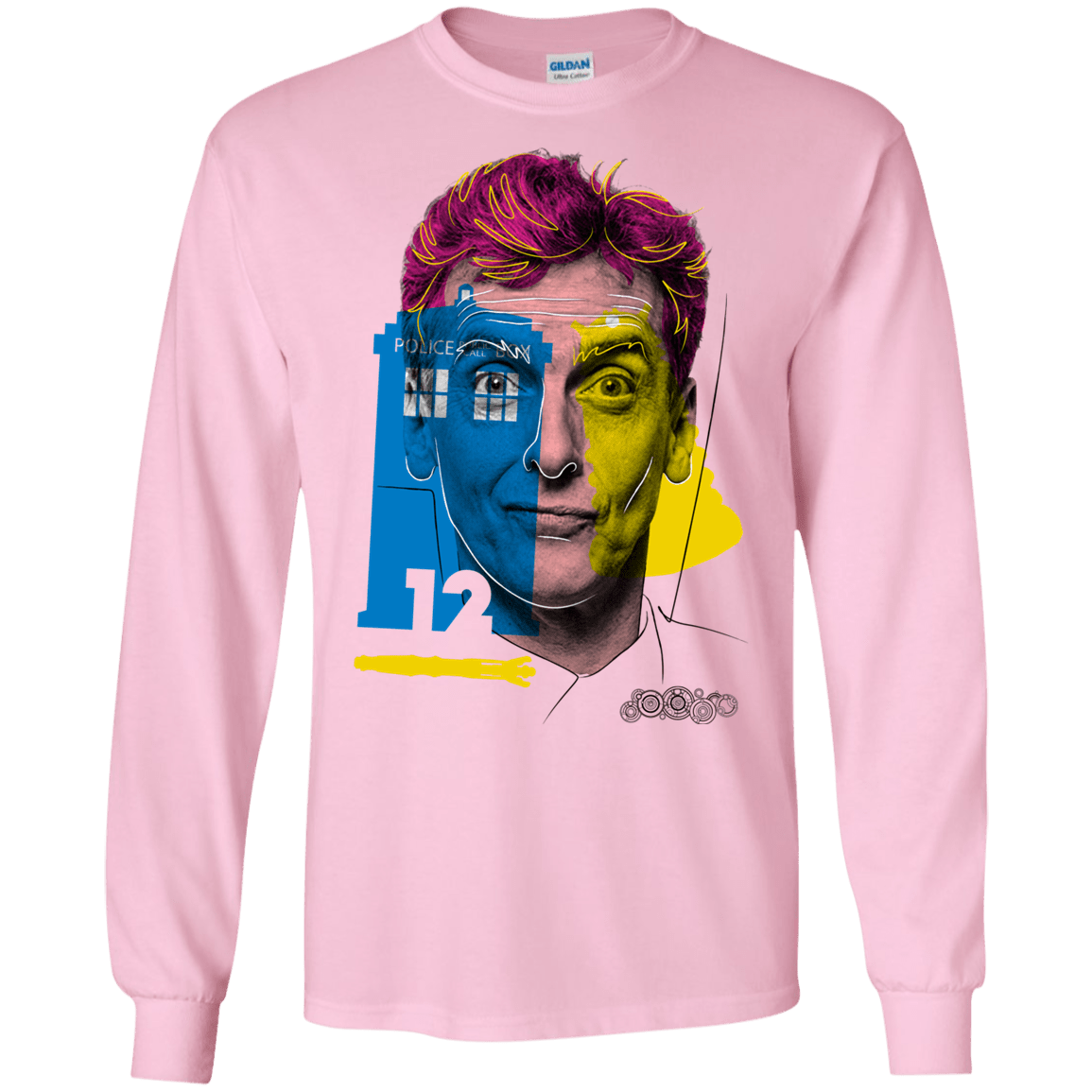 T-Shirts Light Pink / S Doctor Warwhol 12 Men's Long Sleeve T-Shirt